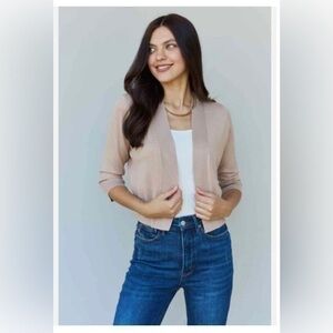 Ronni Nicole rayon blend open front cardigan